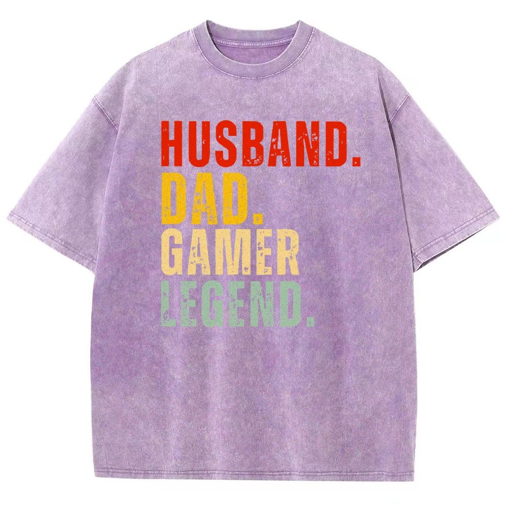 Gamer Dad Vintage Distressed T-shirt