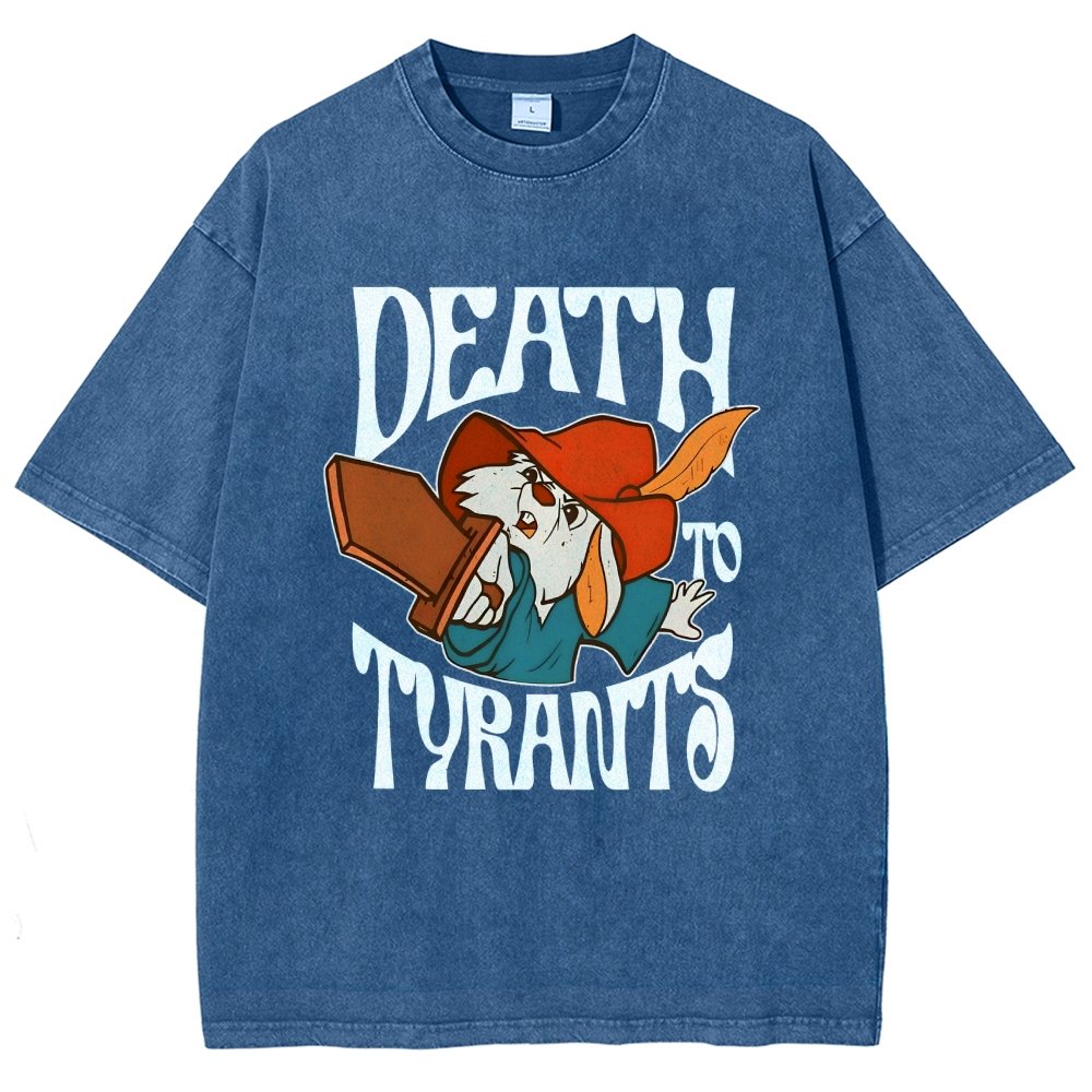 Skippy Rabbit Death To Tyrants Vintage Distressed T-shirt