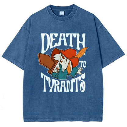 Skippy Rabbit Death To Tyrants Vintage Distressed T-shirt