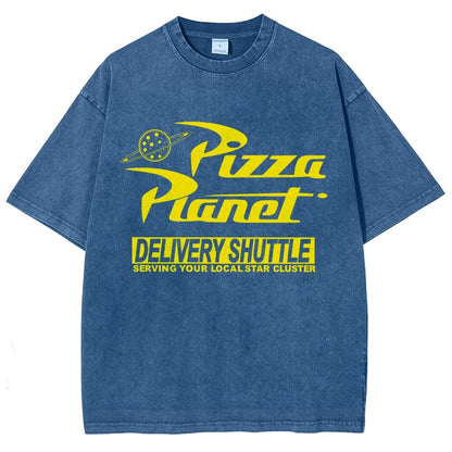 Cosmic Pizza Delivery Vintage Distressed T-shirt