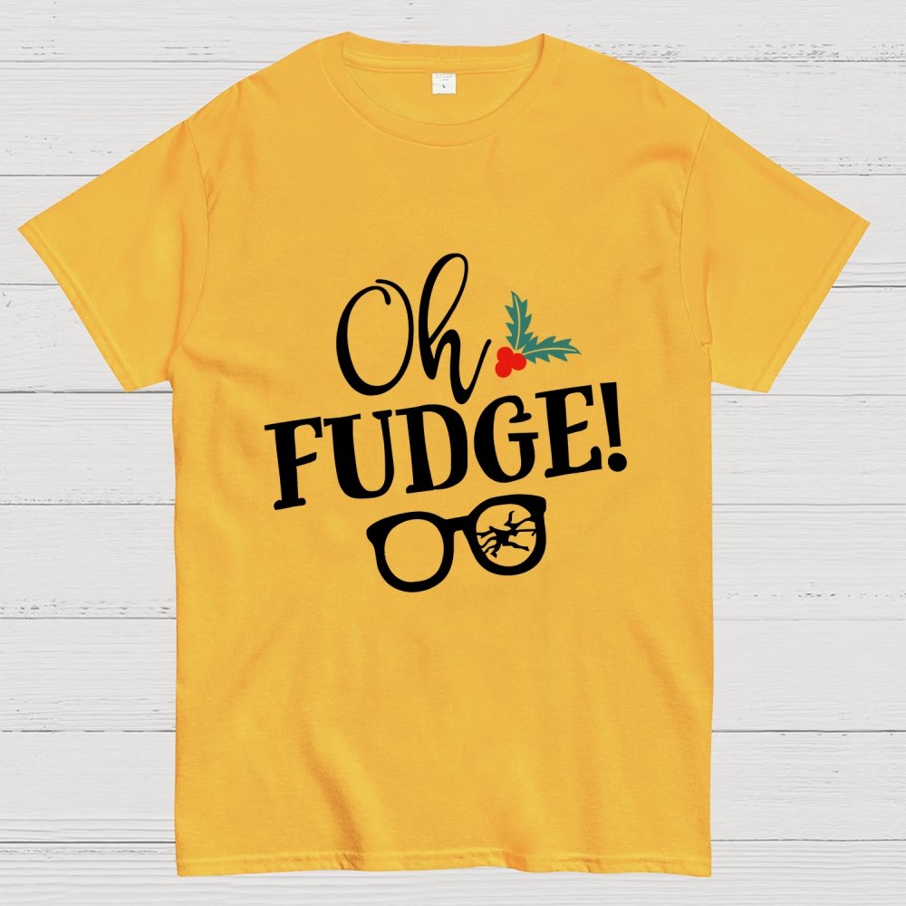 Funny Christmas Oh Fudge Holiday Geek T-Shirt