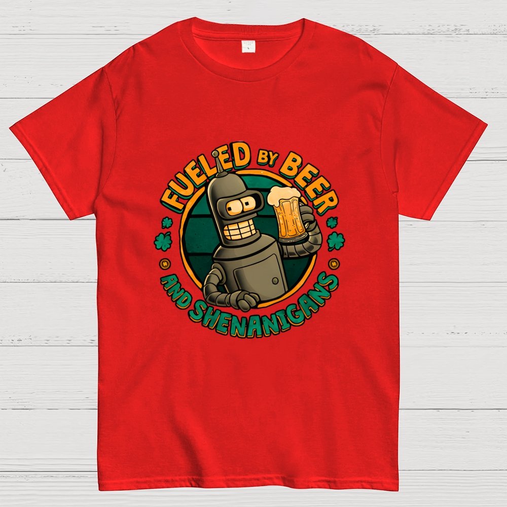 Fueled By Beer Geek T-Shirt