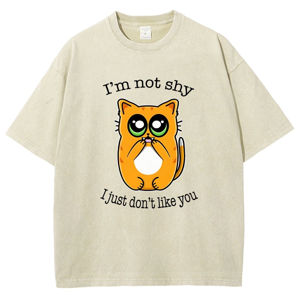 Not Shy Vintage Distressed T-shirt