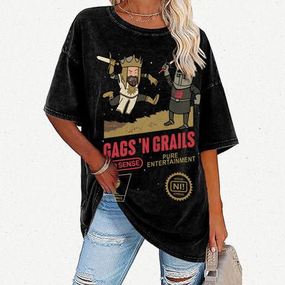 Gags 'n Grails Vintage Distressed T-shirt