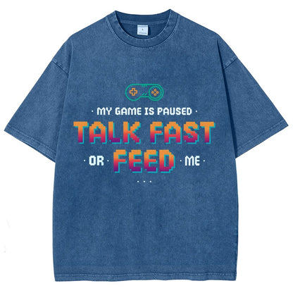 Feed the Gamer Vintage Distressed T-shirt
