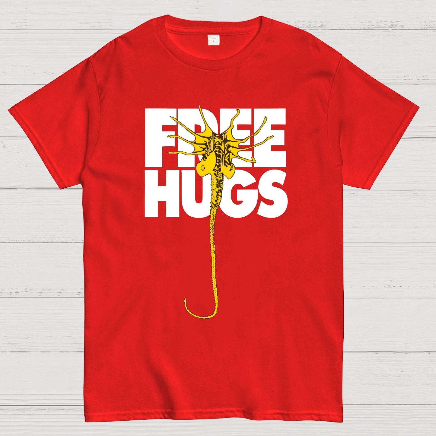 Free Hugs Alien Geek T-Shirt