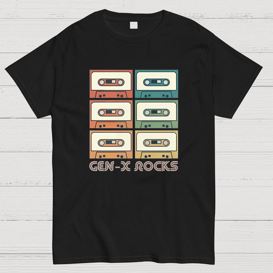 Retro Generation X - Gen X Raised On Hose Water And Neglect Geeky T-Shirt
