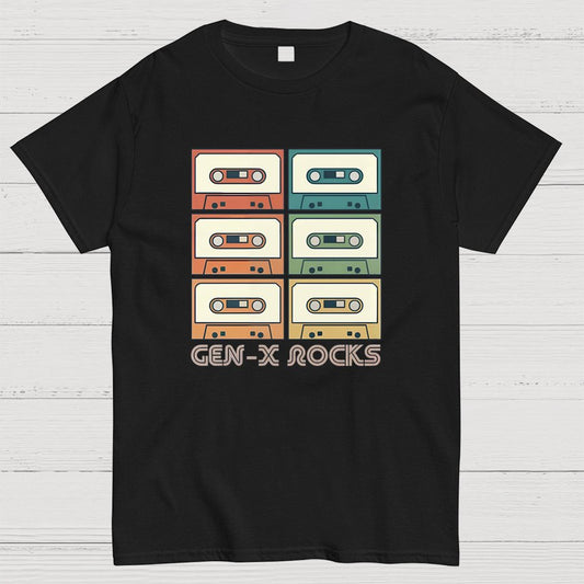 Retro Generation X - Gen X Raised On Hose Water And Neglect Geeky T-Shirt