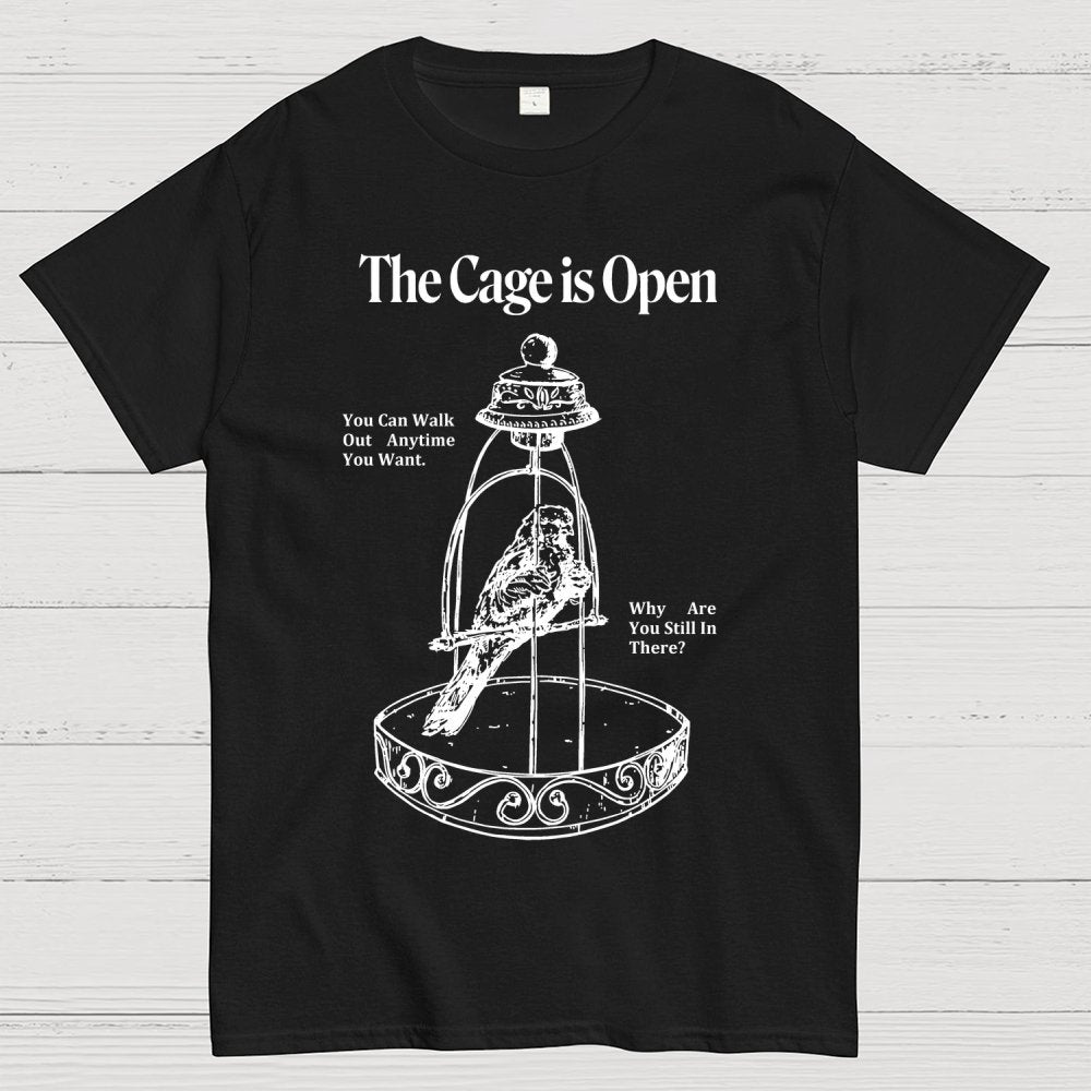 Bird in a cage Geek T-Shirt