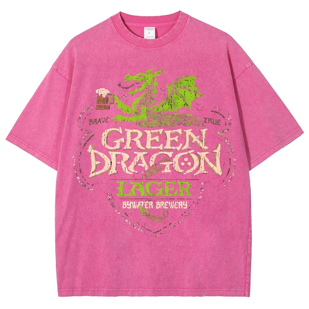 Green Dragon LageVintage Distressed T-shirt
