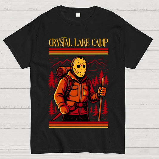 Retro Slasher Camping Halloween Unisex Geek T-Shirt