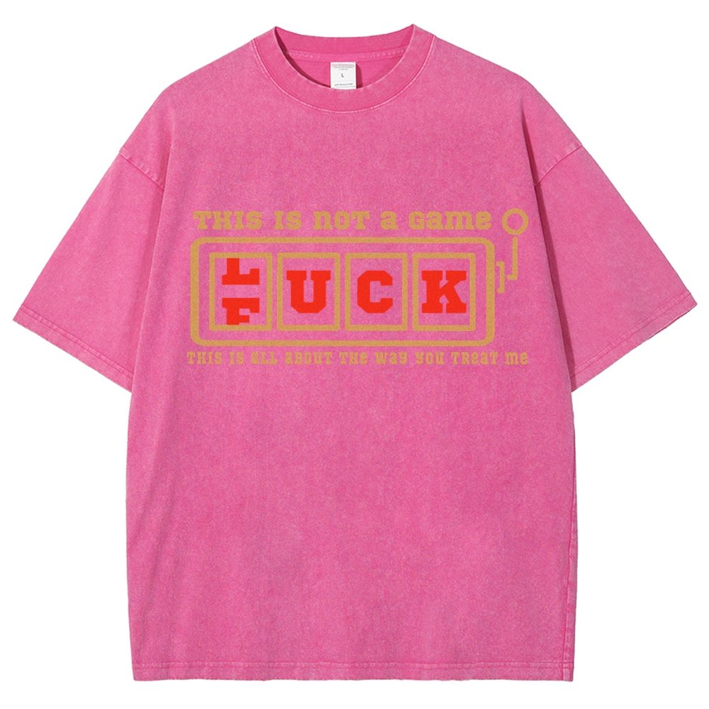 THIS IS NOT a Game — F(L)UCK Vintage Distressed T-shirt