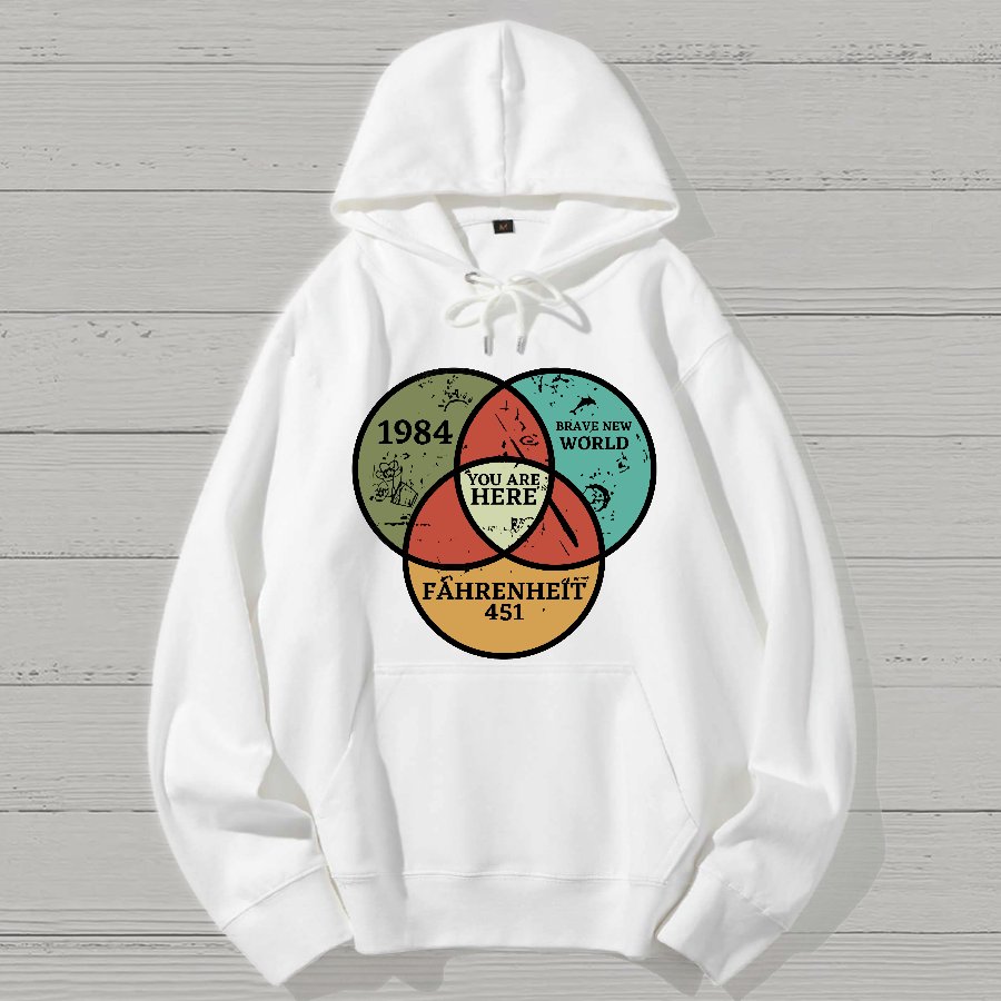 You Are Here Geek Cotton Hoodie