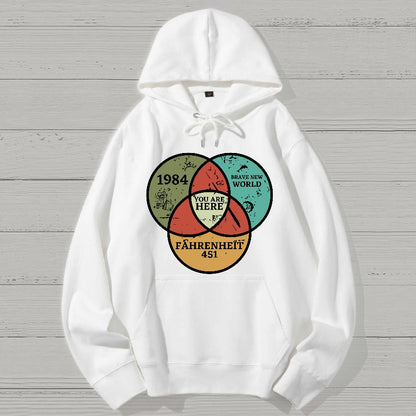 You Are Here Geek Cotton Hoodie