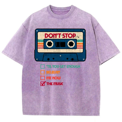Dont Stop The Music Vintage Distressed T-shirt