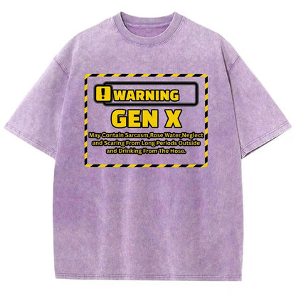 Warning Gen X - Funny Warning Design Vintage Distressed T-shirt