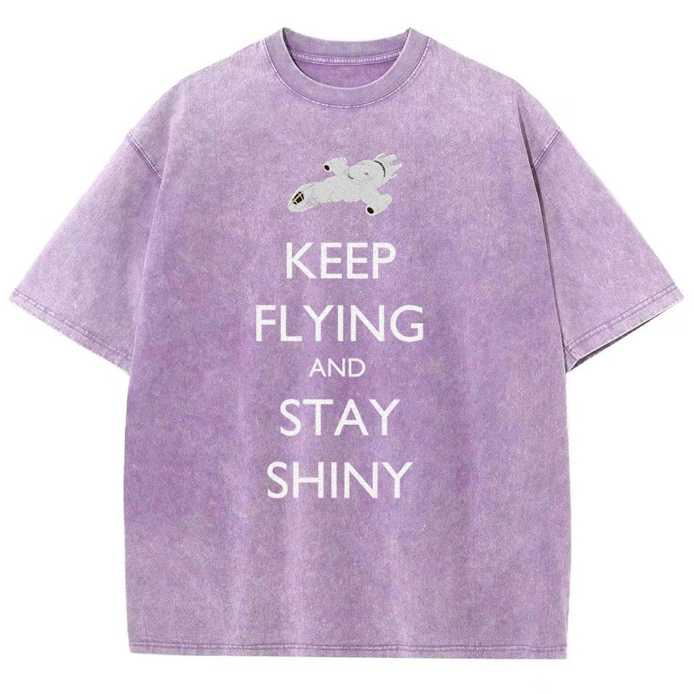 Keep Flying And Stay Shiny Vintage Distressed T-shirt