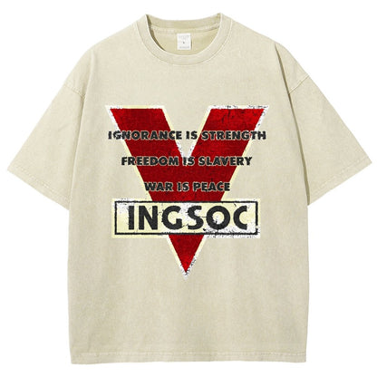 Ignorance Is Strength Tri Blend Vintage Distressed T-shirt
