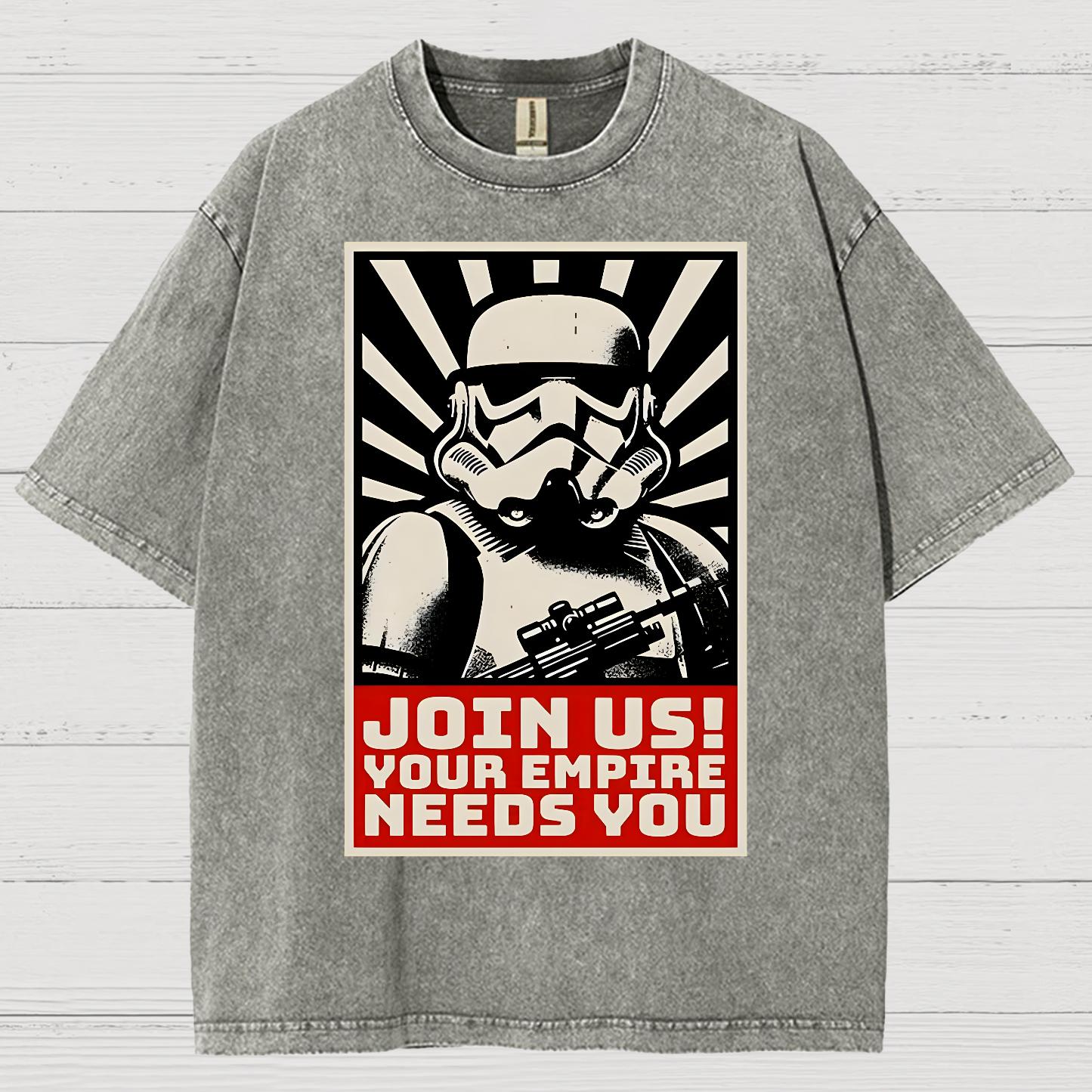 Join Us Your Realm Needs You Vintage Distressed T-shirt