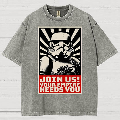 Join Us Your Realm Needs You Vintage Distressed T-shirt