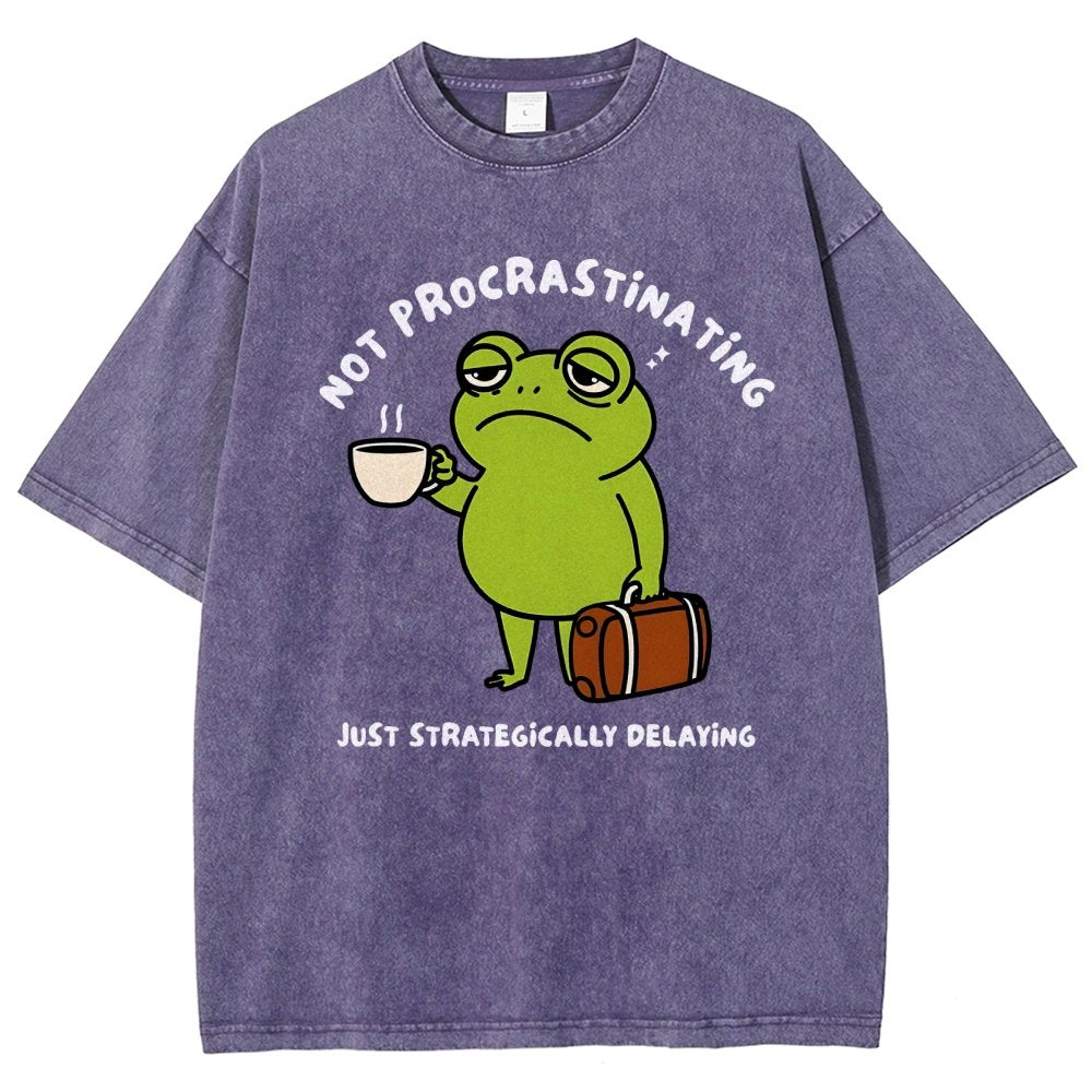 Not Procrastinating Vintage Distressed T-shirt