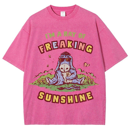 A Freaking Ray Of Sunshine Vintage Distressed T-shirt