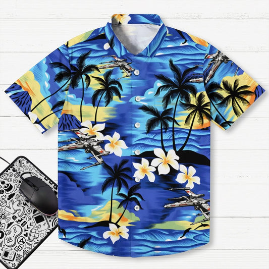 Sunset Allover Hawaii Beach Geek Hawaiian Shirt