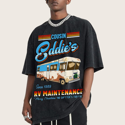 Holiday RV maintenance Christmas Humor Vintage Distressed T-shirt