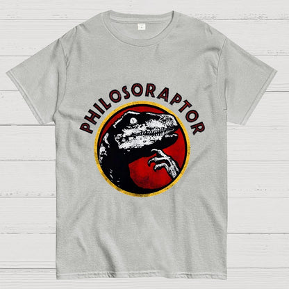 Philosoraptor Meme Funny Velociraptor Dinosaur Geek T-Shirt