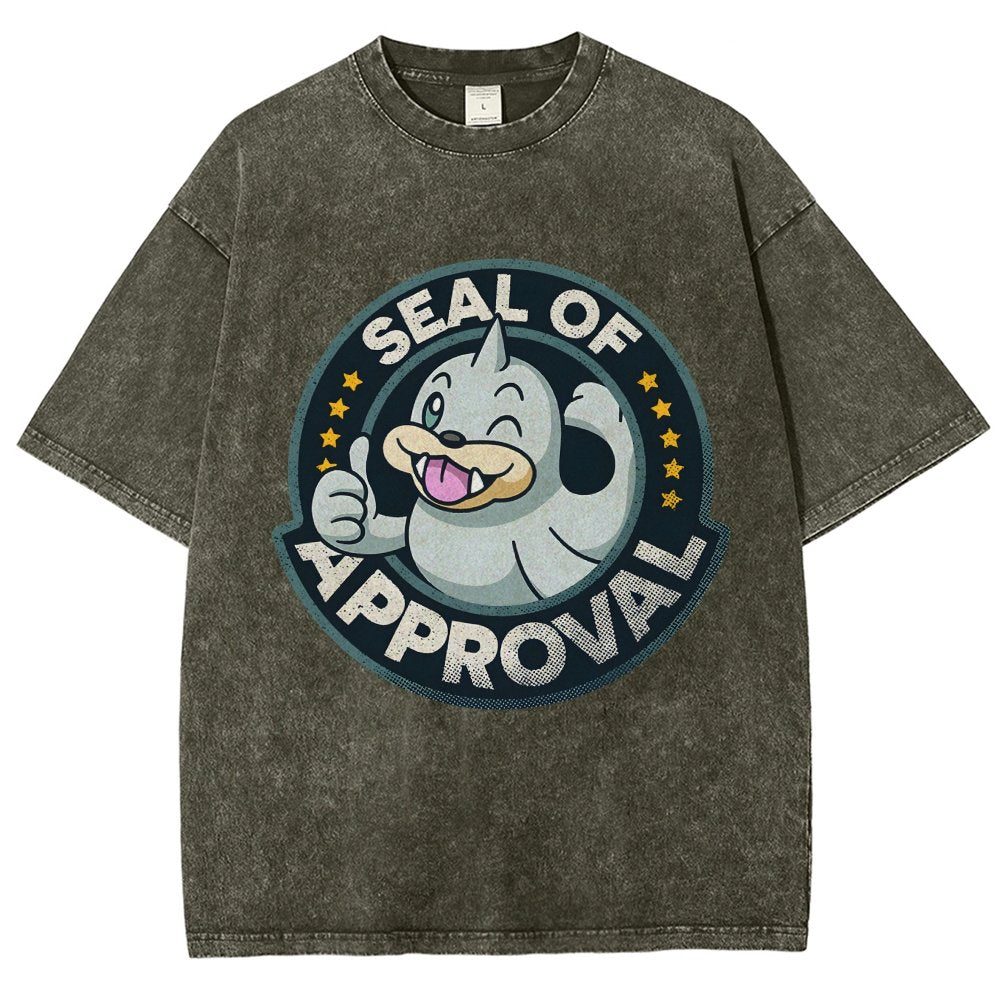 Seal of Approval Vintage Distressed T-shirt