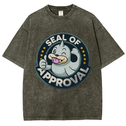 Seal of Approval Vintage Distressed T-shirt
