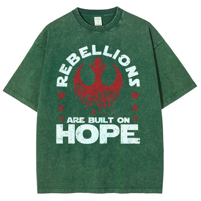 Star Galaxy's  Retro Rebellions Are Built On Hope Vintage Distressed T-shirt