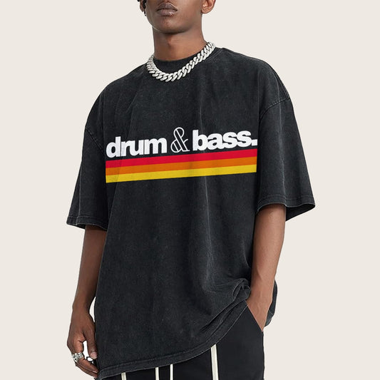 Drum N Bass Vintage Distressed T-shirt
