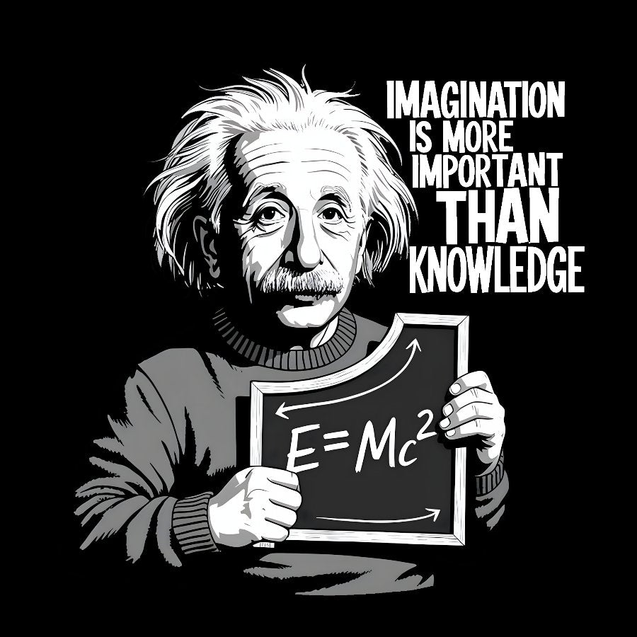 Imagination is more important than knowledge Geek T-Shirt