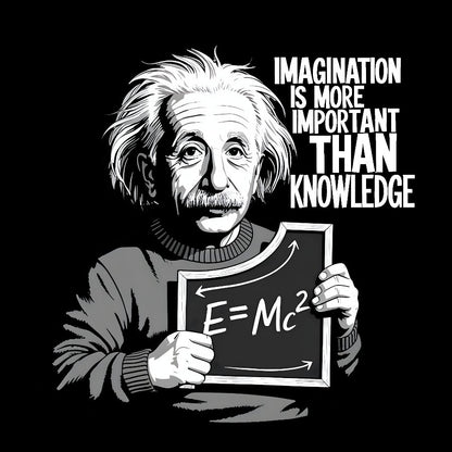 Imagination is more important than knowledge Geek T-Shirt