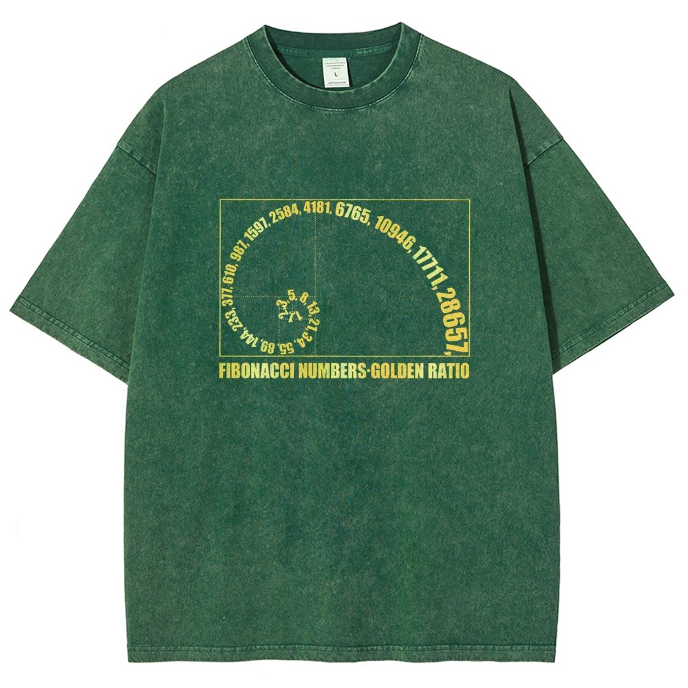 Fibonacci Numbers, Golden Ratio Vintage Distressed T-shirt