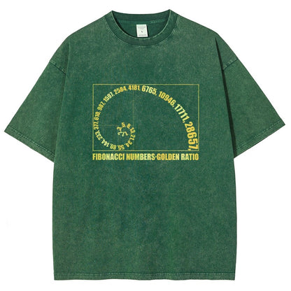 Fibonacci Numbers, Golden Ratio Vintage Distressed T-shirt