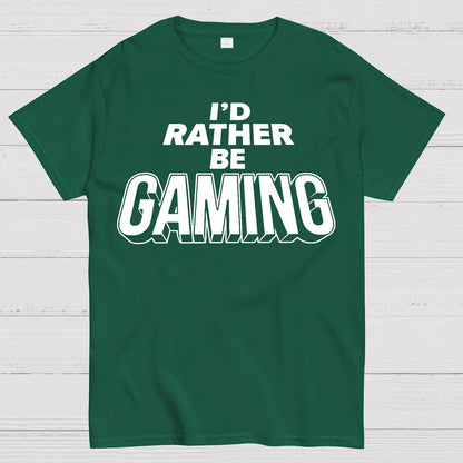 I'd Rather Be Gaming Geek T-Shirt