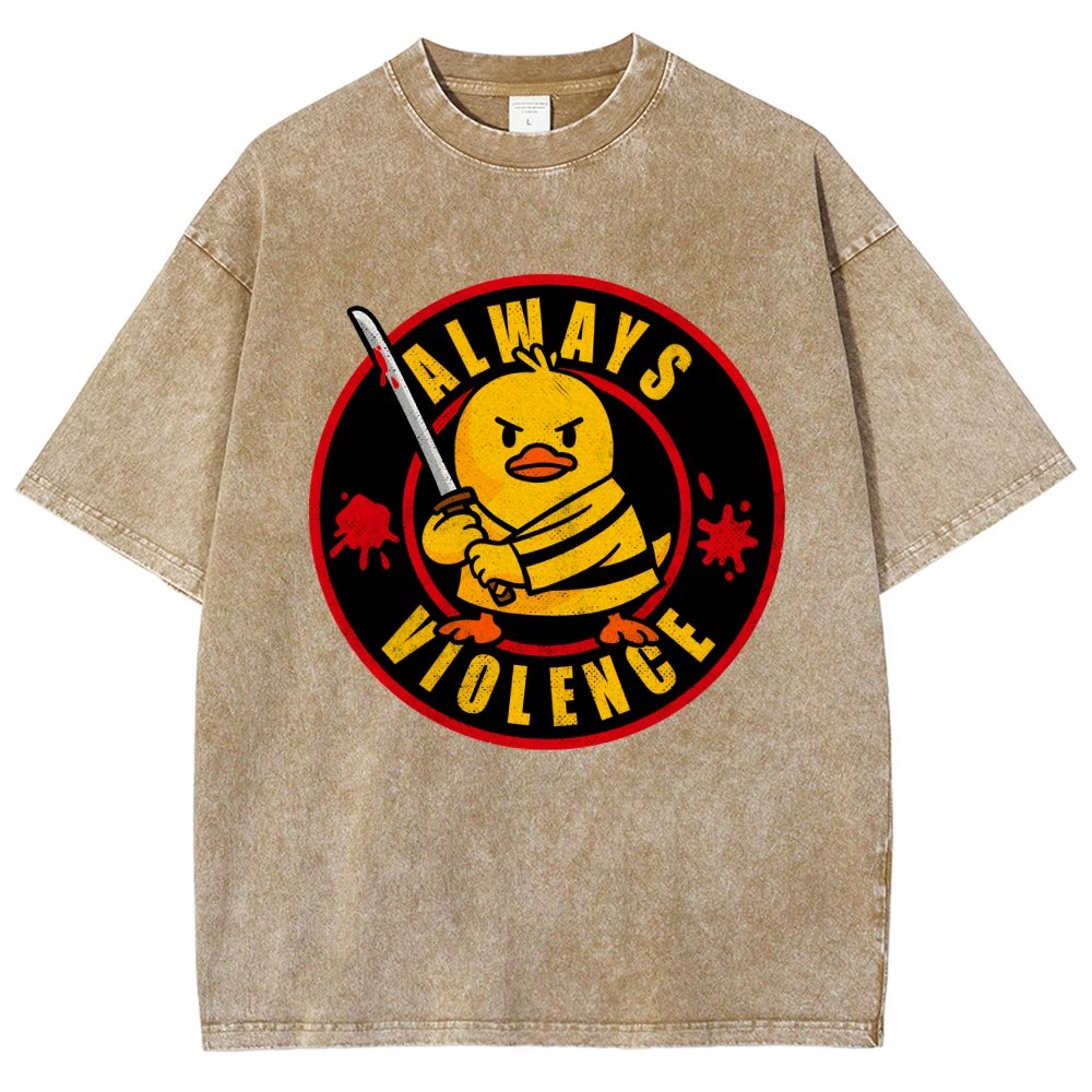 Always Violence Vintage Distressed T-shirt