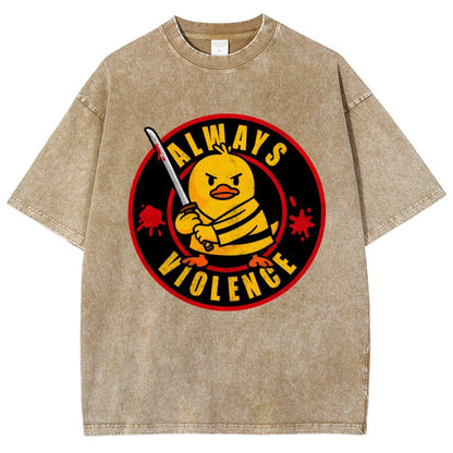 Always Violence Vintage Distressed T-shirt