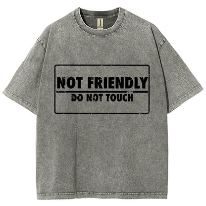Not friendly stamp Vintage Distressed T-shirt