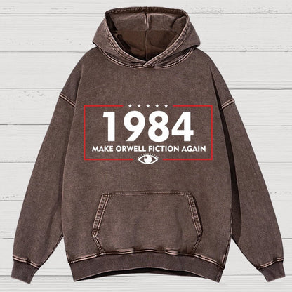 Make Dystopia Fiction Again 19XX Vintage Distressed Hoodie