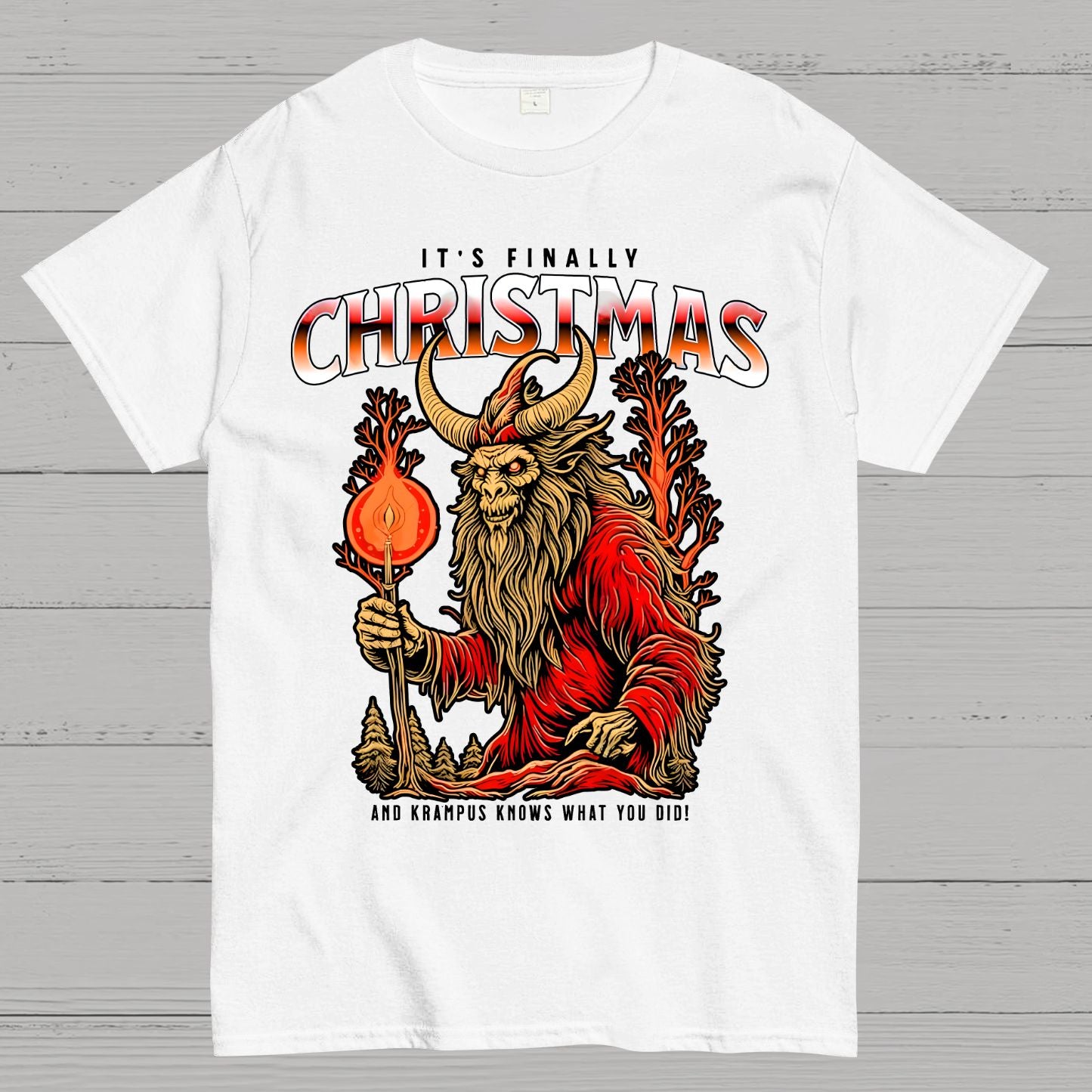 It's Finally Christmas And Krampus Knows What You Did Geek T-Shirt