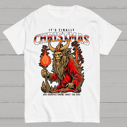 It's Finally Christmas And Krampus Knows What You Did Geek T-Shirt