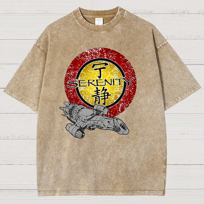 Firefly Starship Vintage Distressed T-shirt