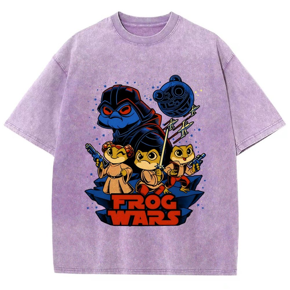 Frog Wars Vintage Distressed T-shirt