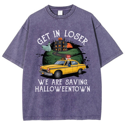 Get in Loser Halloween Vintage Distressed T-shirt