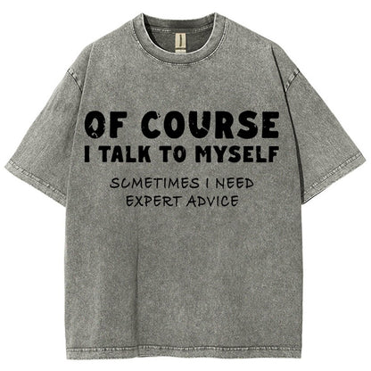 Talk To Myself Vintage Distressed T-shirt
