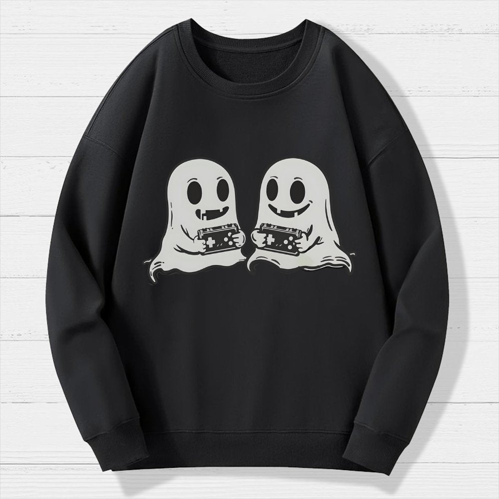 Video Game Ghosts Brothers Geek Cotton Sweatshirt