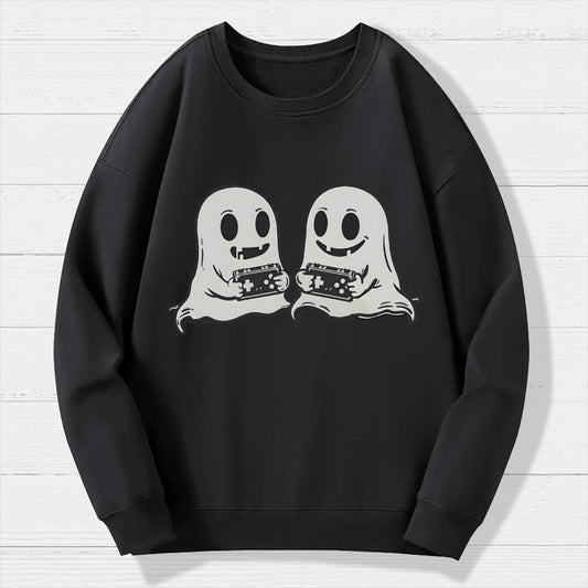 Video Game Ghosts Brothers Geek Cotton Sweatshirt